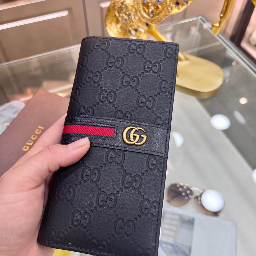 GUCCI グッチ コインケース 長財布 ロングウォレット ブラック 本革仕様 19x10cm 12x10cm - 画像 4