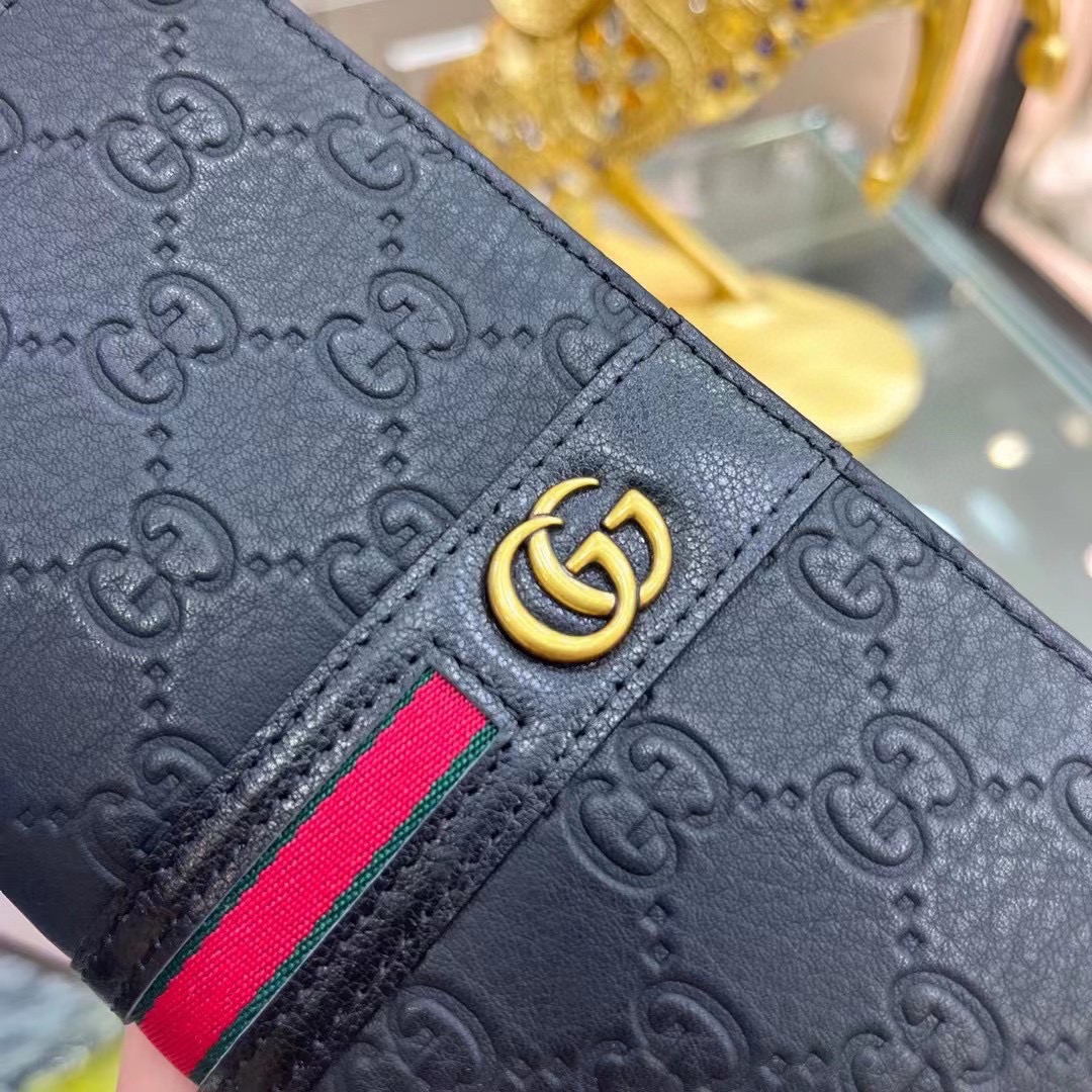 GUCCI グッチ コインケース 長財布 ロングウォレット ブラック 本革仕様 19x10cm 12x10cm - 画像 5
