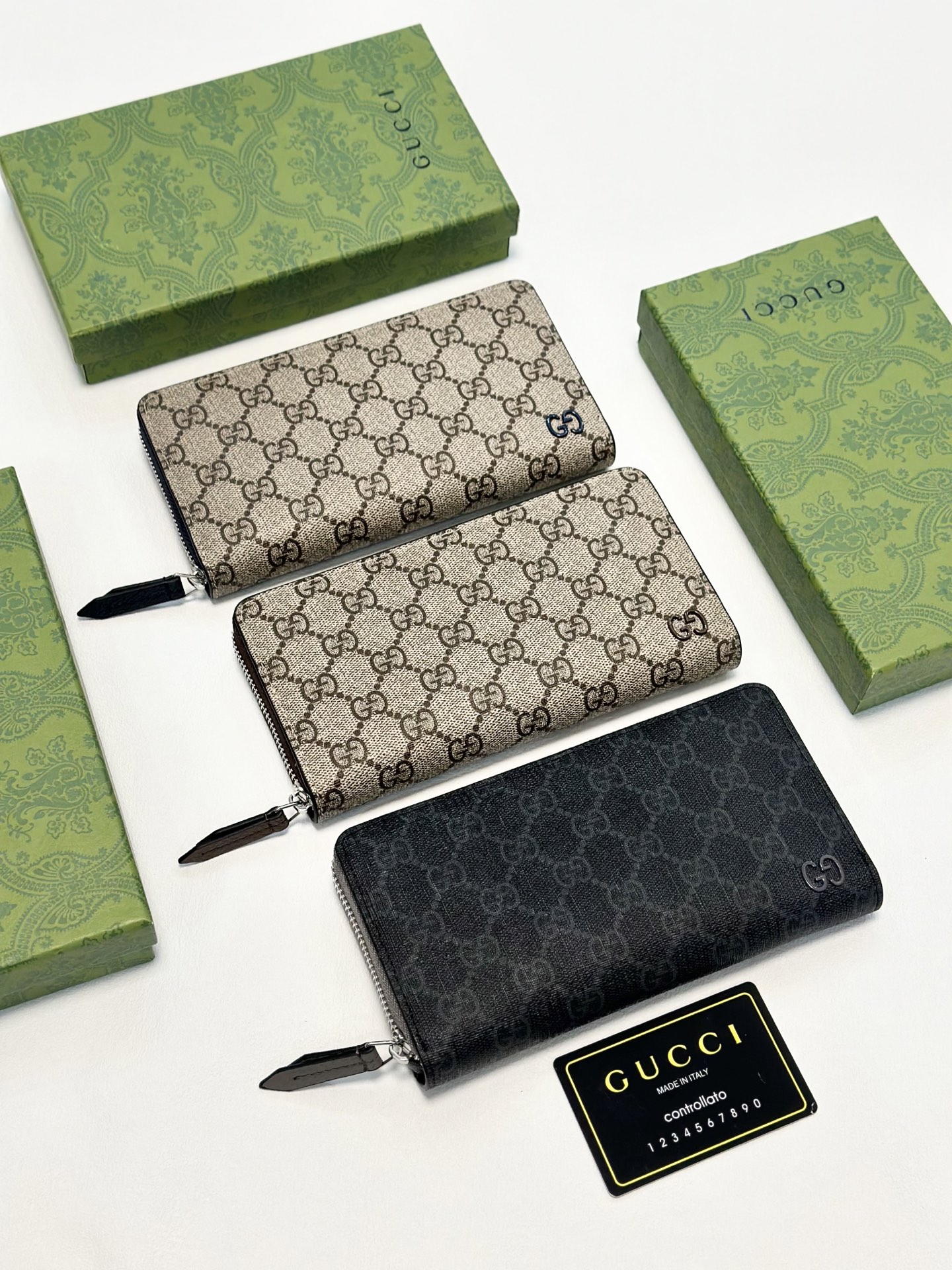 GUCCI グッチ グッチ柄 ロングウォレット 色展開