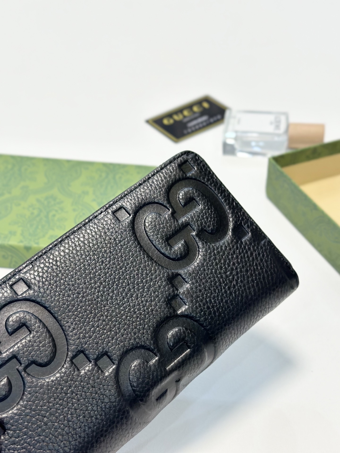 GUCCI グッチ 財布 ロングウォレット ファスナー 黒 19x10cm - 画像 5