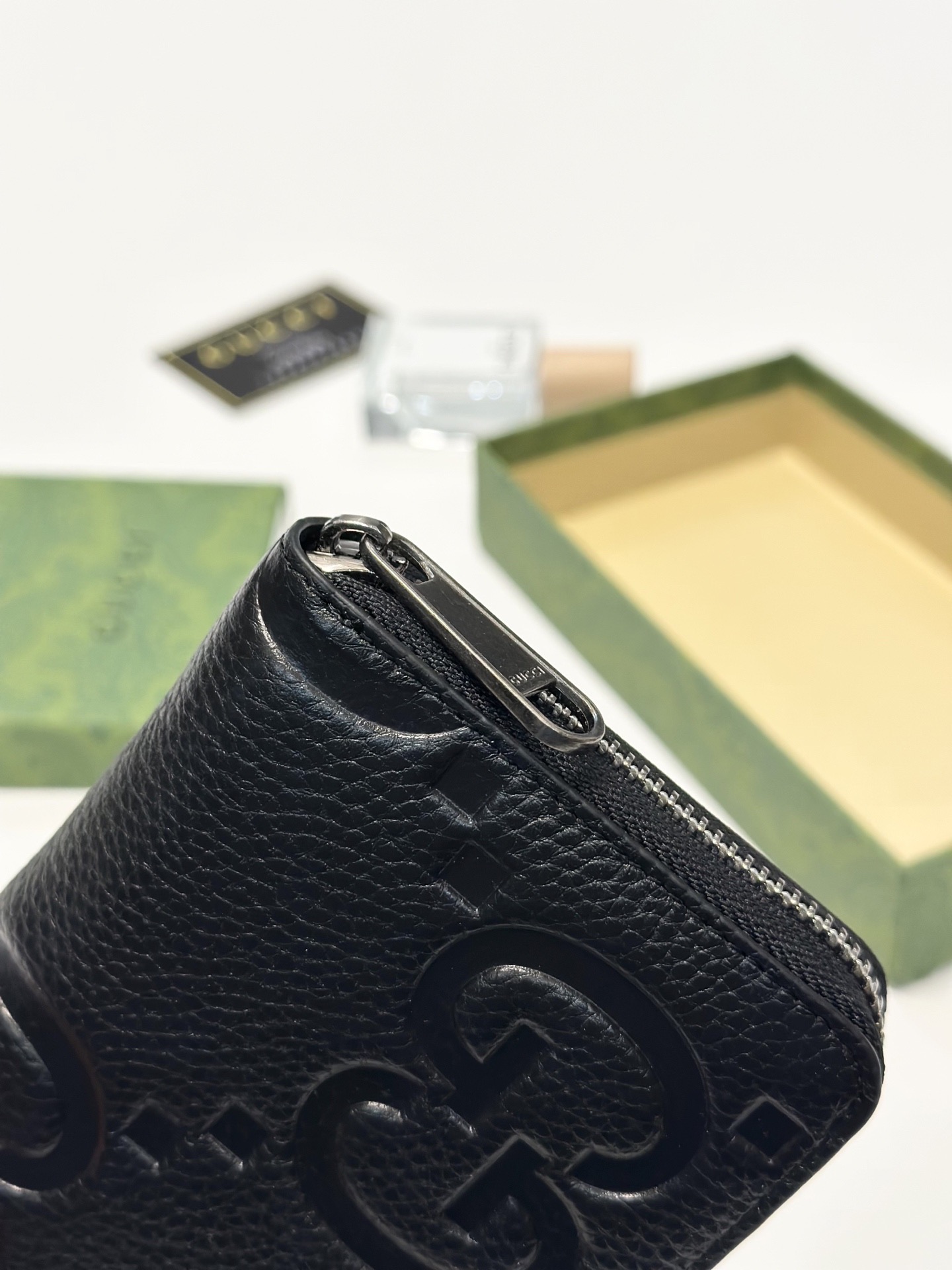 GUCCI グッチ 財布 ロングウォレット ファスナー 黒 19x10cm - 画像 6
