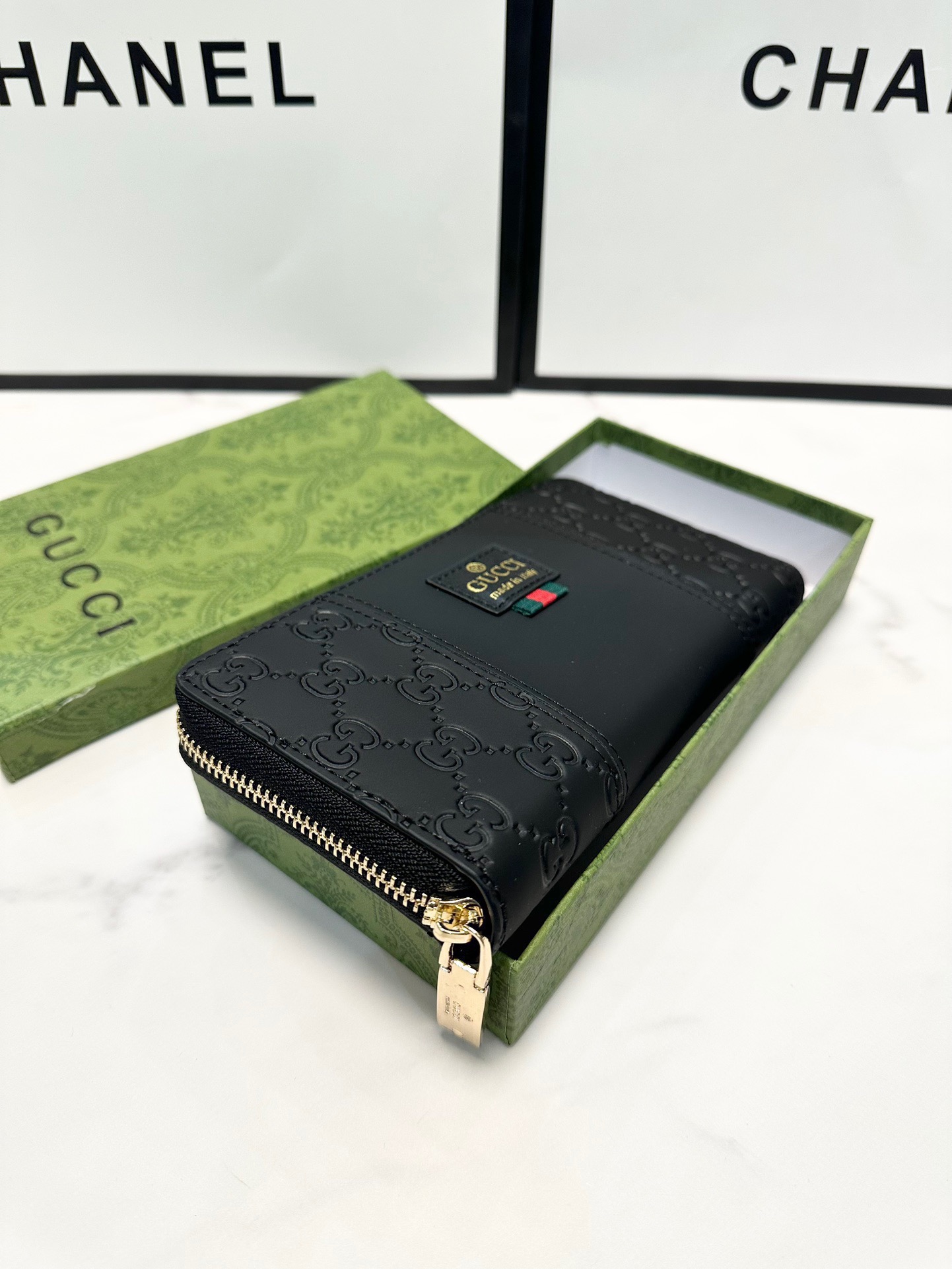GUCCI グッチ 長財布 ロングウォレット 黒 - 画像 2