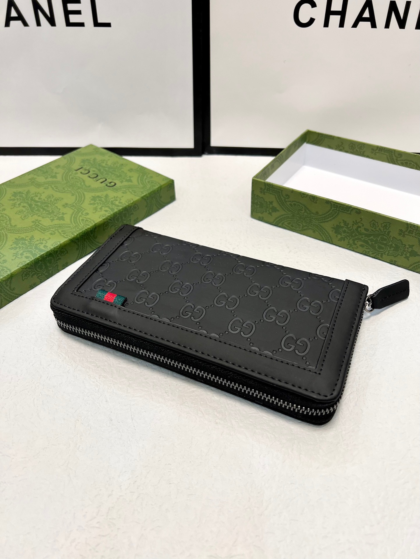 Gucci グッチ ロングウォレット メンズ ワラジ ブラック 長財布 - 画像 8