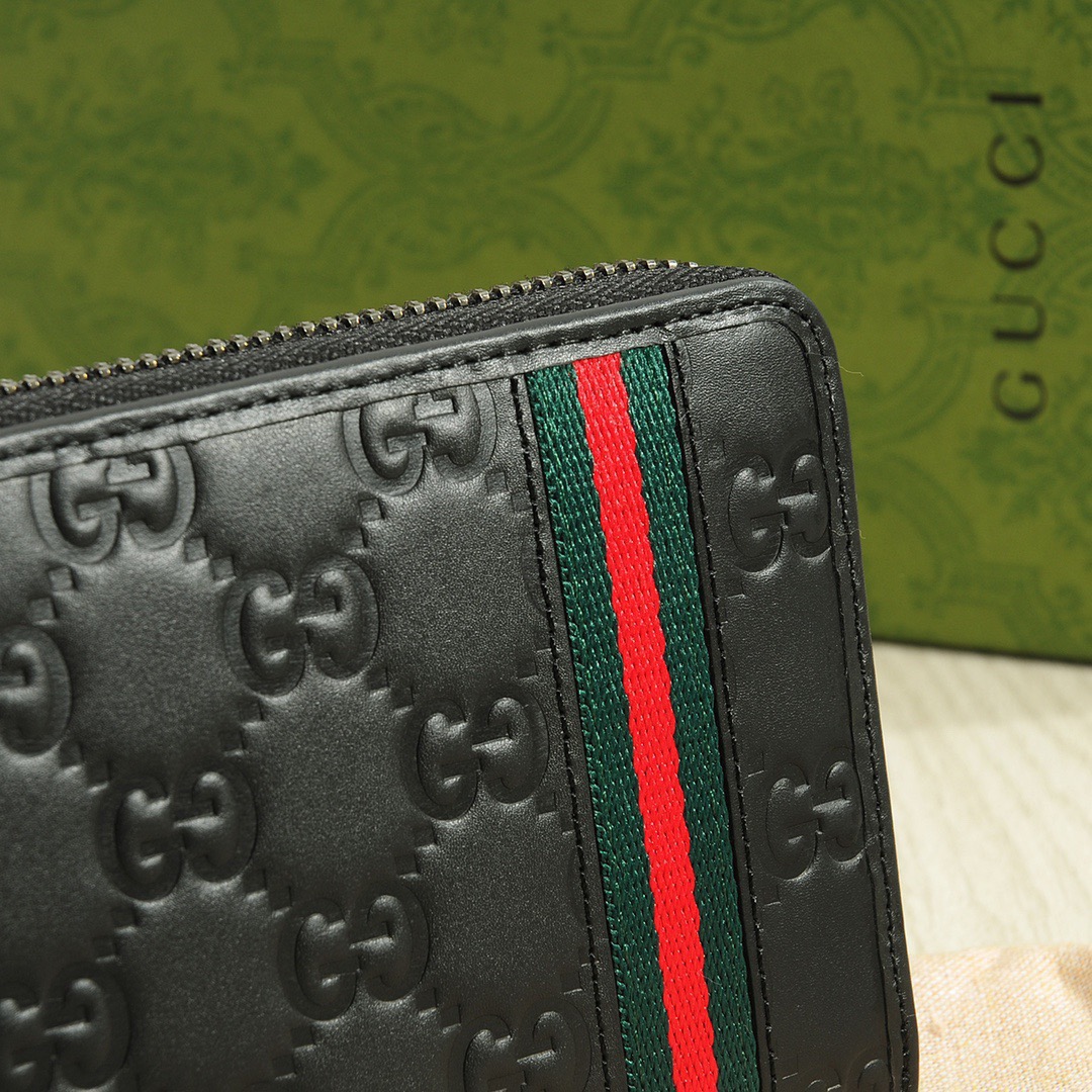 GUCCI グッチ 長財布 ロングジッパー ブラック - 画像 5