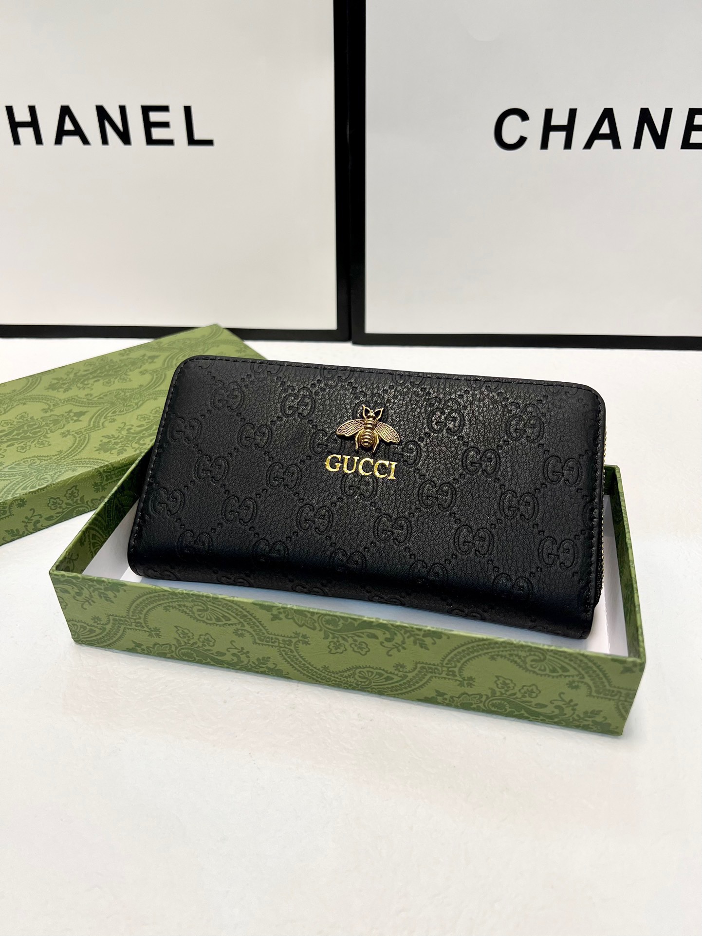 GUCCI グッチ 長財布 メンズ ロングウォレット 黒 ラウンドファスナー - 画像 2