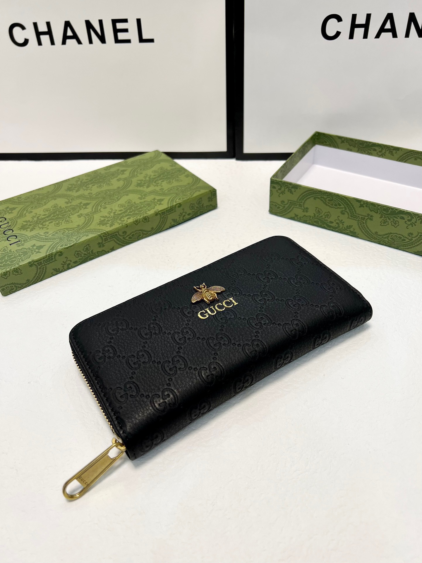 GUCCI グッチ 長財布 メンズ ロングウォレット 黒 ラウンドファスナー - 画像 3