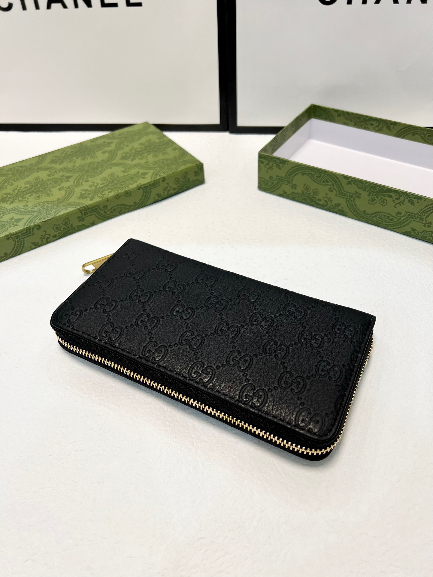GUCCI グッチ 長財布 メンズ ロングウォレット 黒 ラウンドファスナー - 画像 4