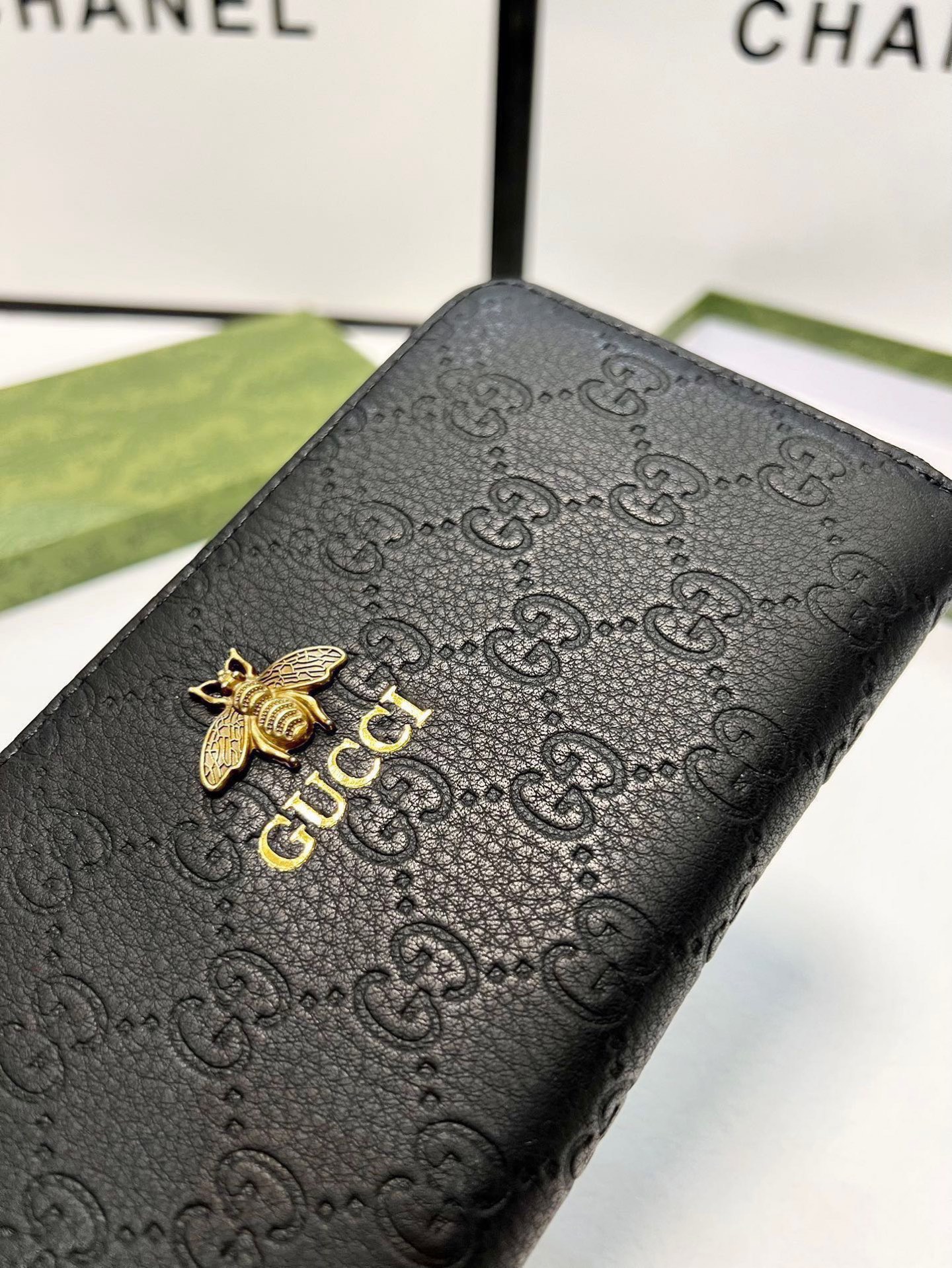 GUCCI グッチ 長財布 メンズ ロングウォレット 黒 ラウンドファスナー - 画像 5