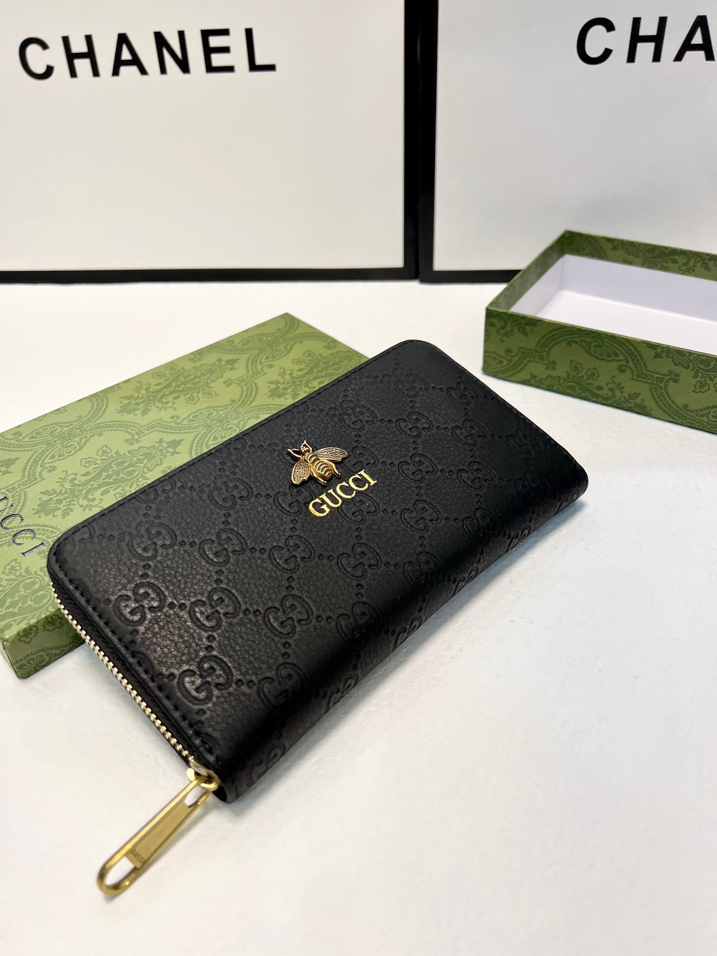 GUCCI グッチ 長財布 メンズ ロングウォレット 黒 ラウンドファスナー - 画像 6