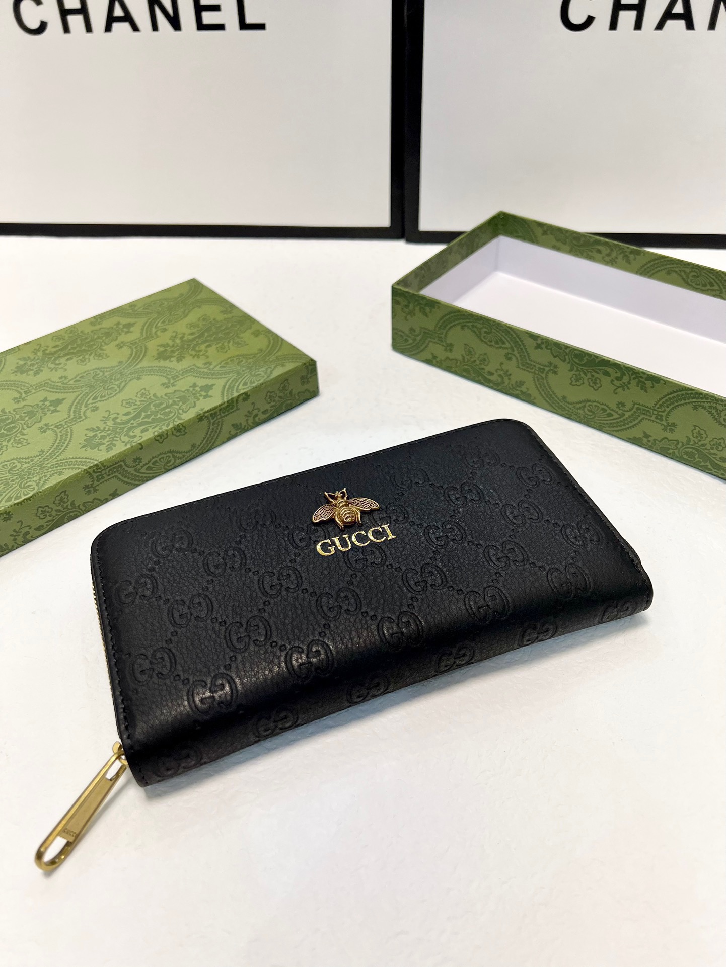 GUCCI グッチ 長財布 メンズ ロングウォレット 黒 ラウンドファスナー - 画像 7