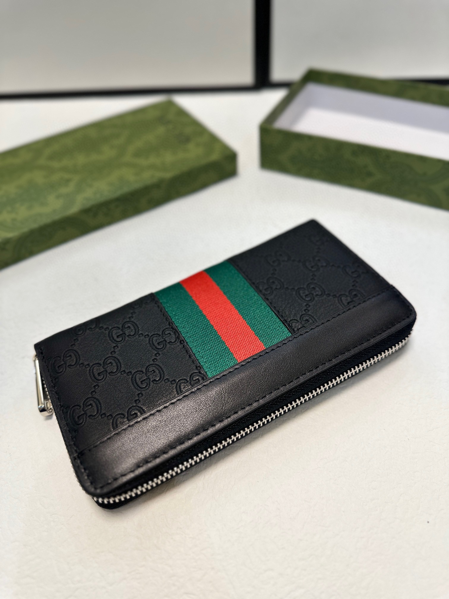 GUCCI グッチ 長財布 本革仕様 ライダース ブラック - 画像 3