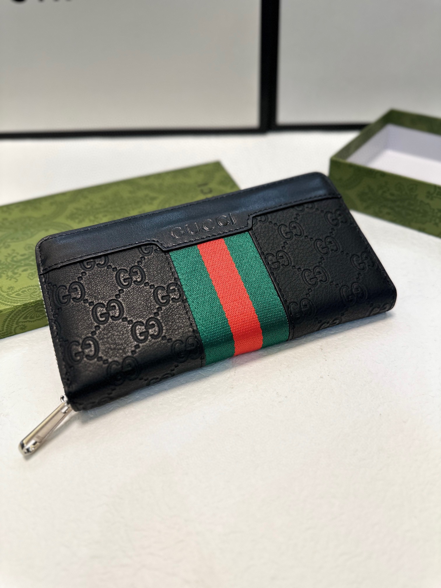 GUCCI グッチ 長財布 本革仕様 ライダース ブラック - 画像 8