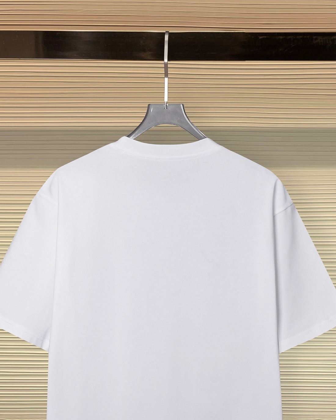 VERSACE ヴェルサーチ 純棉 ロゴ刺繍 半袖Tシャツ 白 - 画像 4