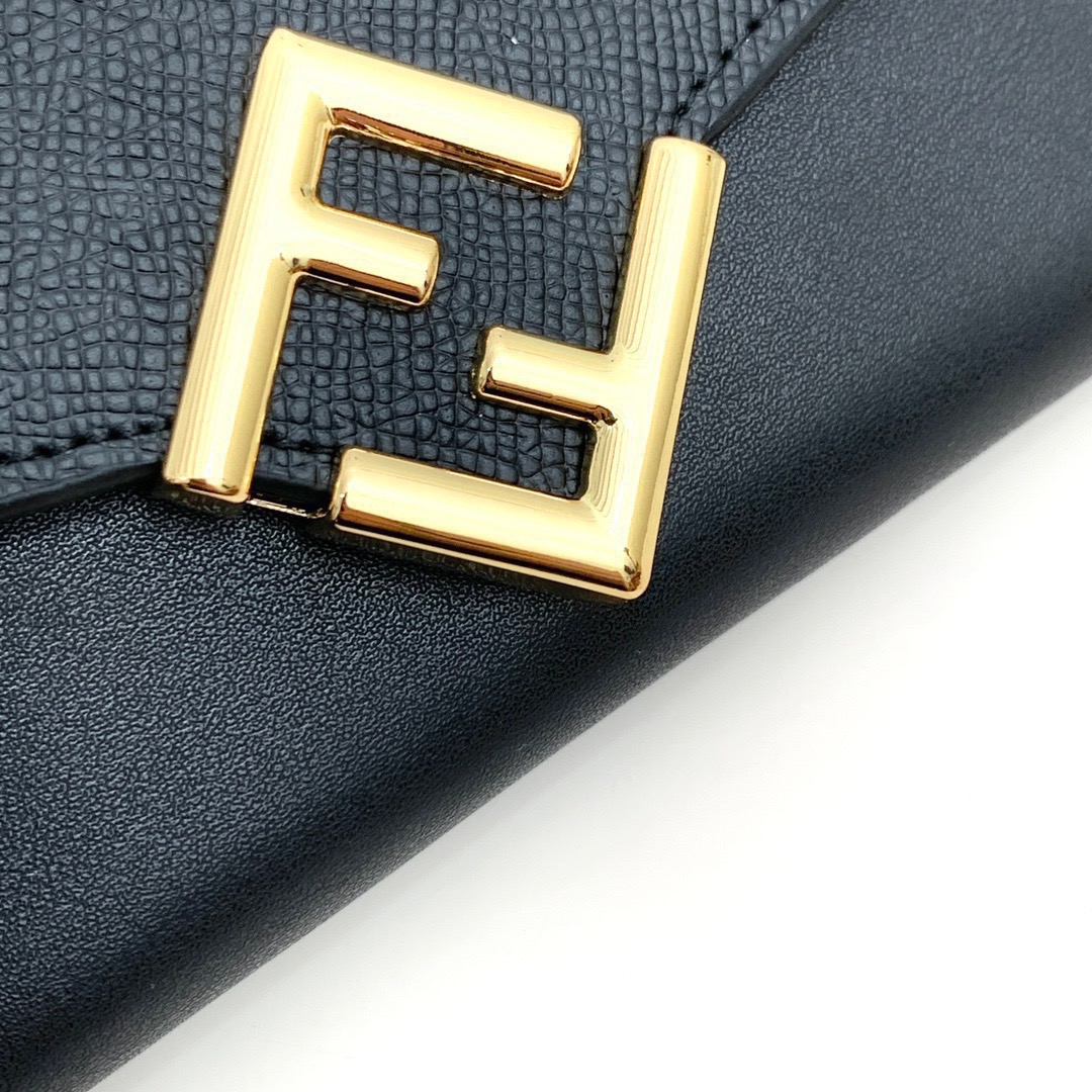 FENDI バッグ コピー レディース ミニ長財布 ゴールドチェーン ブラック - 画像 5