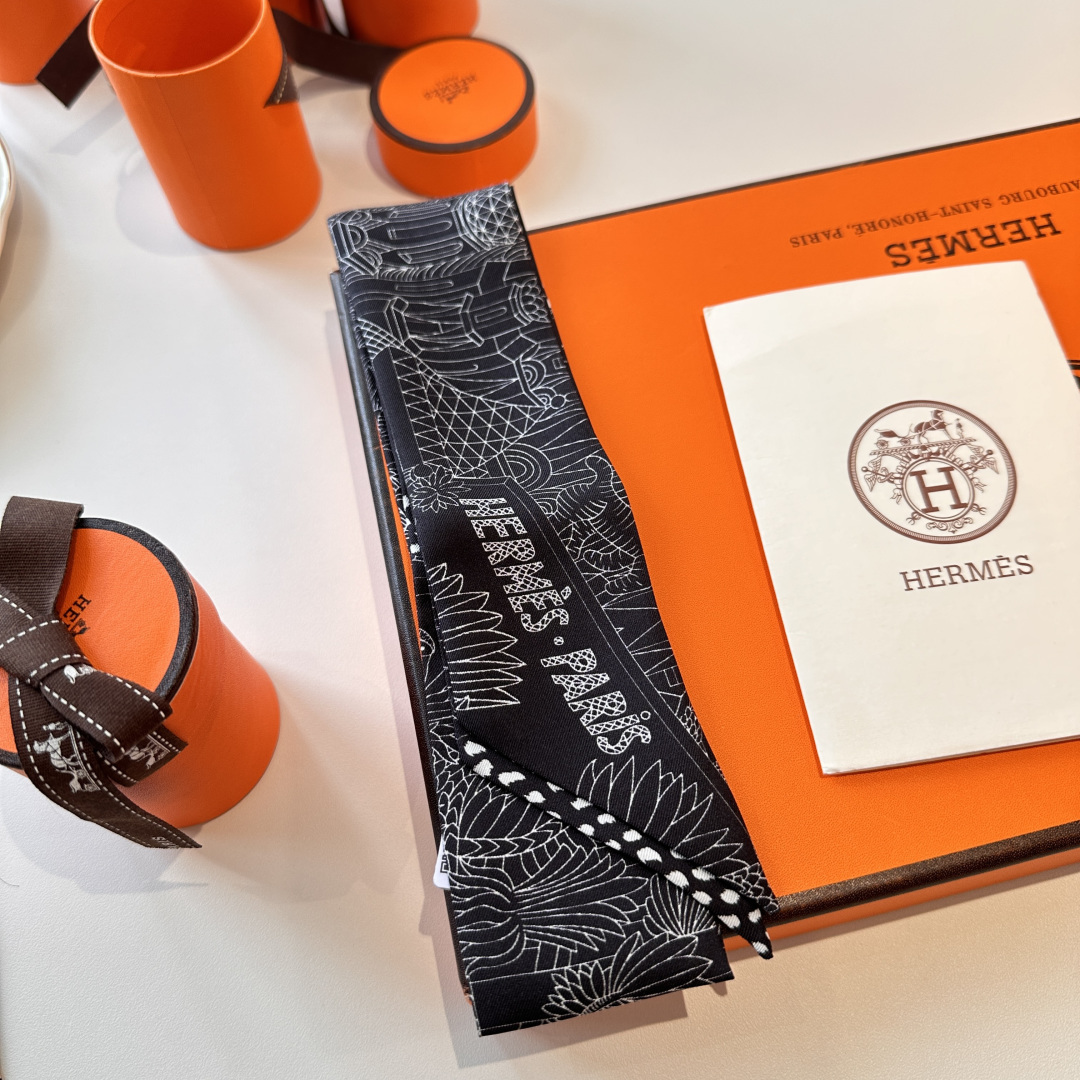 エルメス Hermes Twilly ツイリー スカーフ レディーススカーフ Scarf 可愛い 3点 - 画像 6