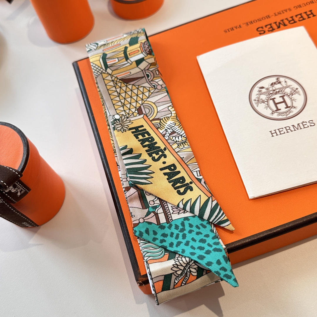 エルメス Hermes Twilly ツイリー スカーフ レディーススカーフ Scarf 可愛い 3点 - 画像 4