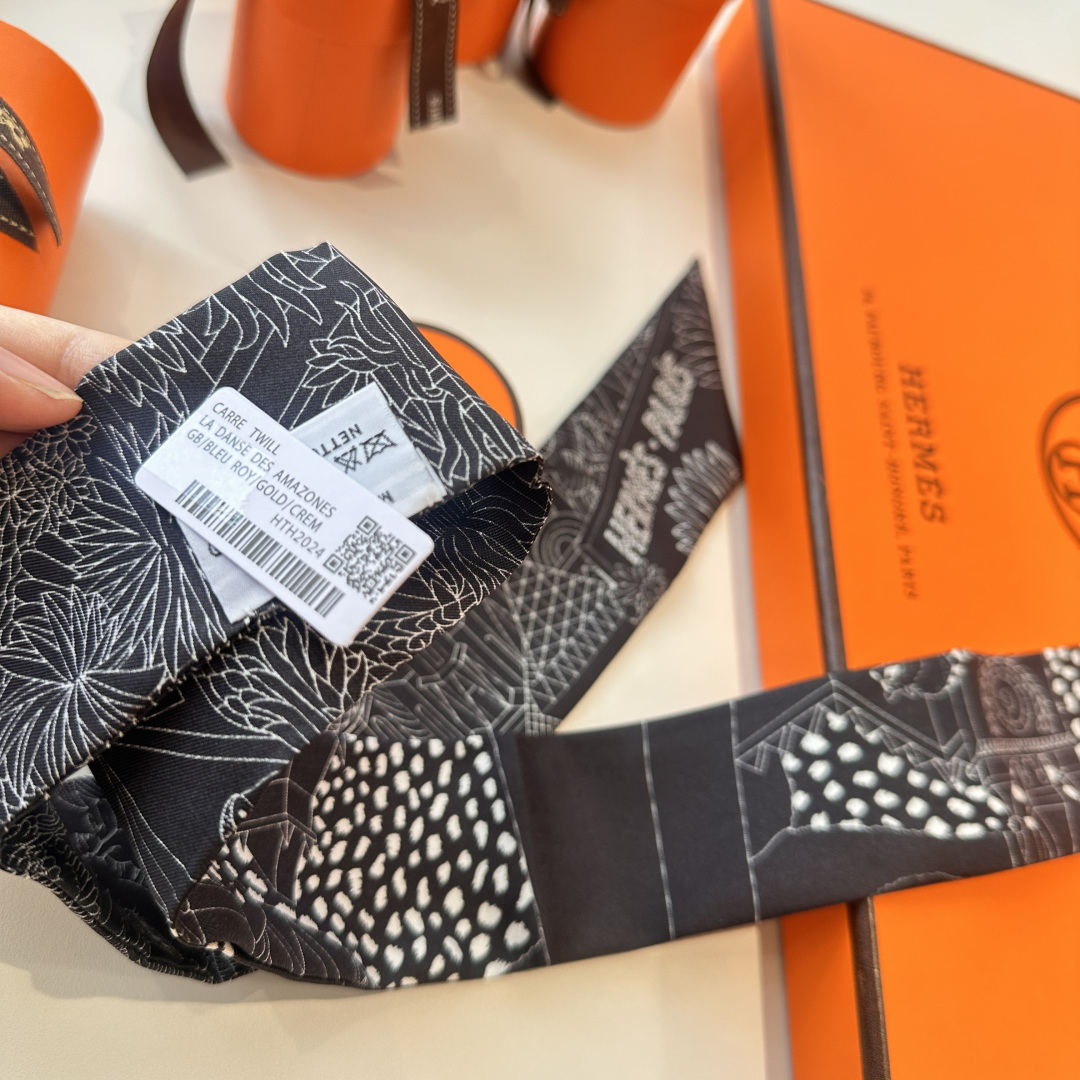 エルメス　Hermes Twilly　ツイリー　スカーフ　レディーススカーフ　Scarf　可愛い　3点 - 画像 10