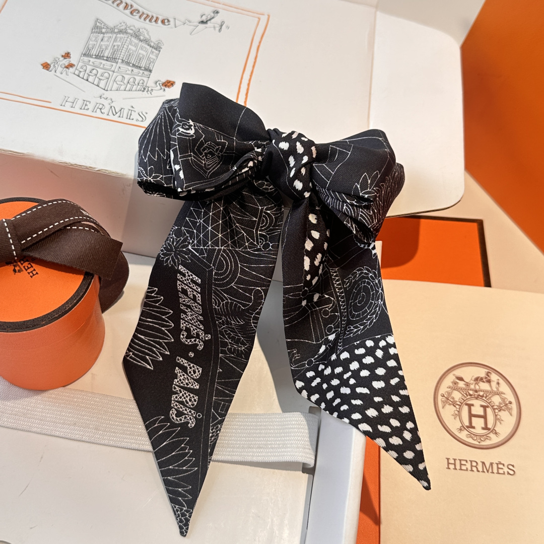 エルメス　Hermes Twilly　ツイリー　スカーフ　レディーススカーフ　Scarf　可愛い　3点 - 画像 12