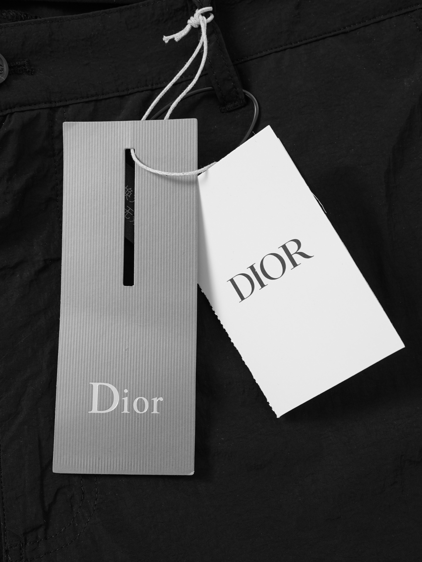 Dior ディオール 26SS ロゴ刺繍 ミリタリーショートパンツ コピー 黒 メンズ - 画像 3