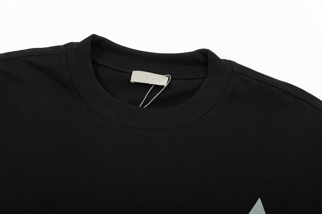 Dior コピー ロゴTシャツ メンズ レディース 黒 3色デザイン 240g高密度コットン 男女兼用 - 画像 2
