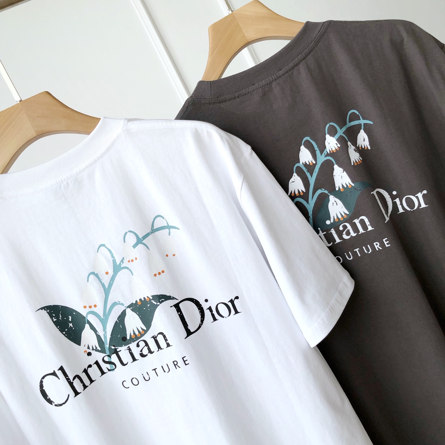 Dior ディオール リンデンバーグ柄プリント Tシャツ コピー 男女兼用 白 黒 - 画像 3