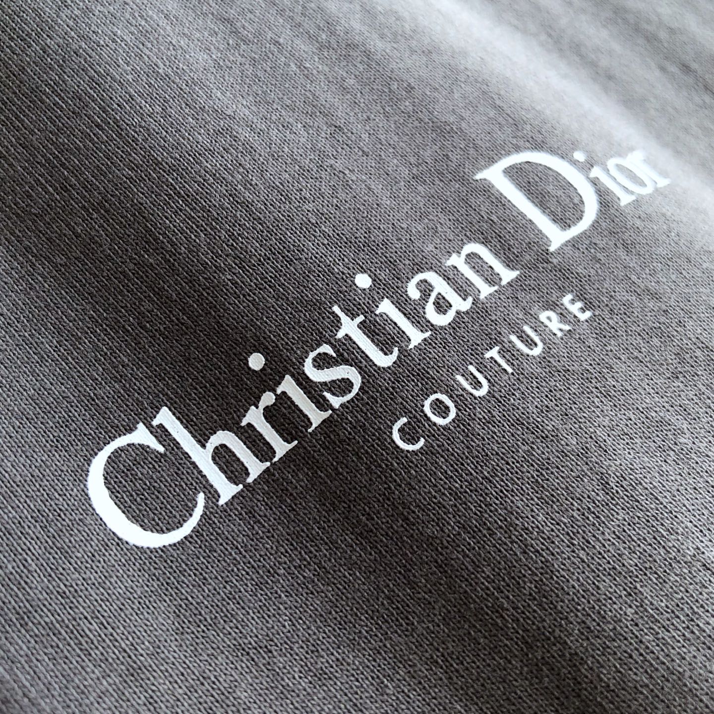 Dior ディオール リングフラワー Tシャツ コピー メンズ レディース ロゴプリント グレー - 画像 4