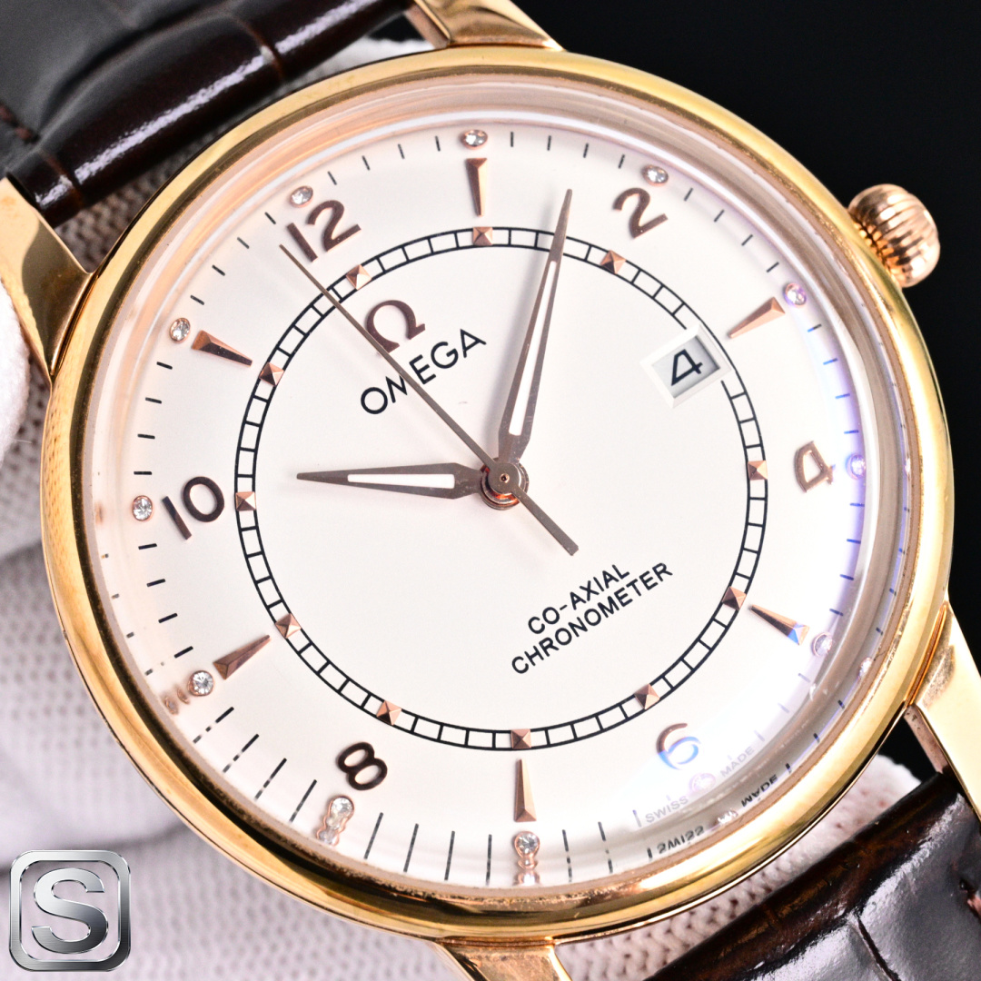 SJ出品 OMEGA 時計 コピー 9015機芯 42mm 金色 メンズ - 画像 4