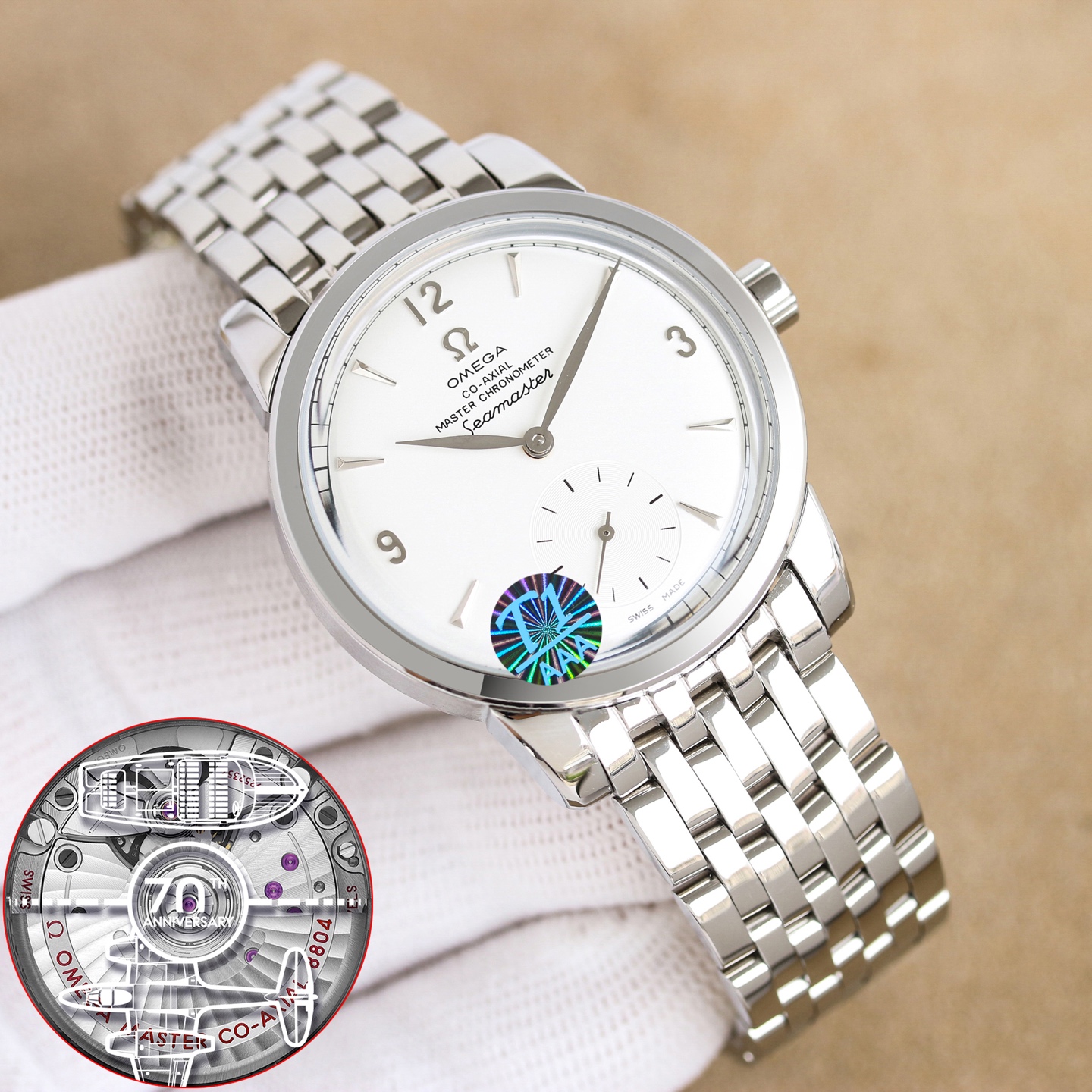 欧米茄 OMEGA 海馬シリーズ 1948 時計 スイス製ムーブメント シルバー メンズ - 画像 3