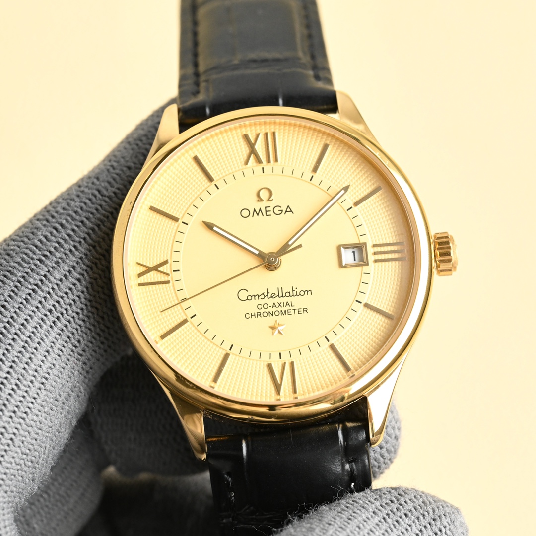 OMEGA オメガ ディープセイファーコピー 時計 メンズ レディース ロレックス風 ブラウン ホワイト 40mm