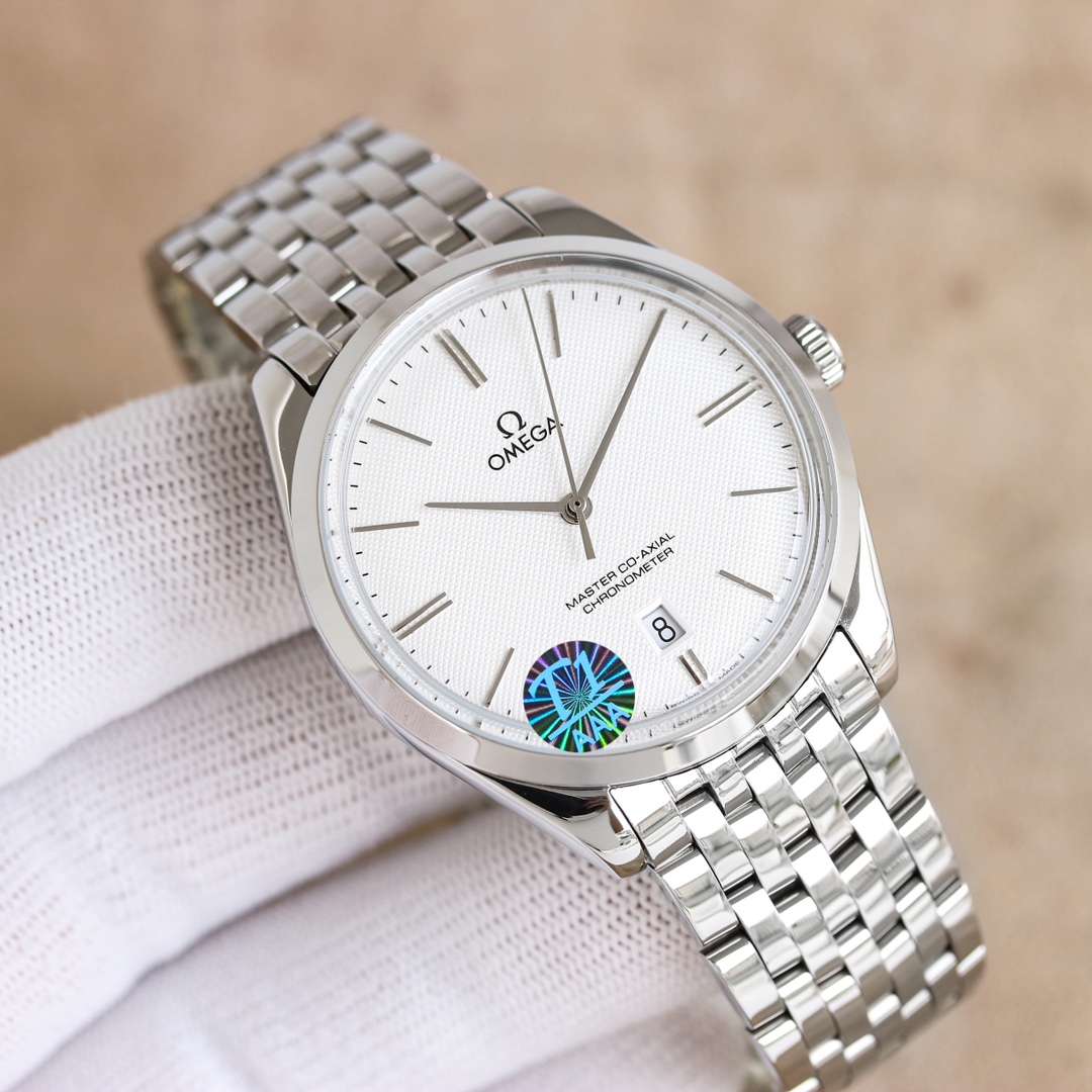 OMEGA オメガ ディープ フライヤー 大三針 マニュアル 時計 コピー 40mm メンズ ステンレススチール ホワイト - 画像 4