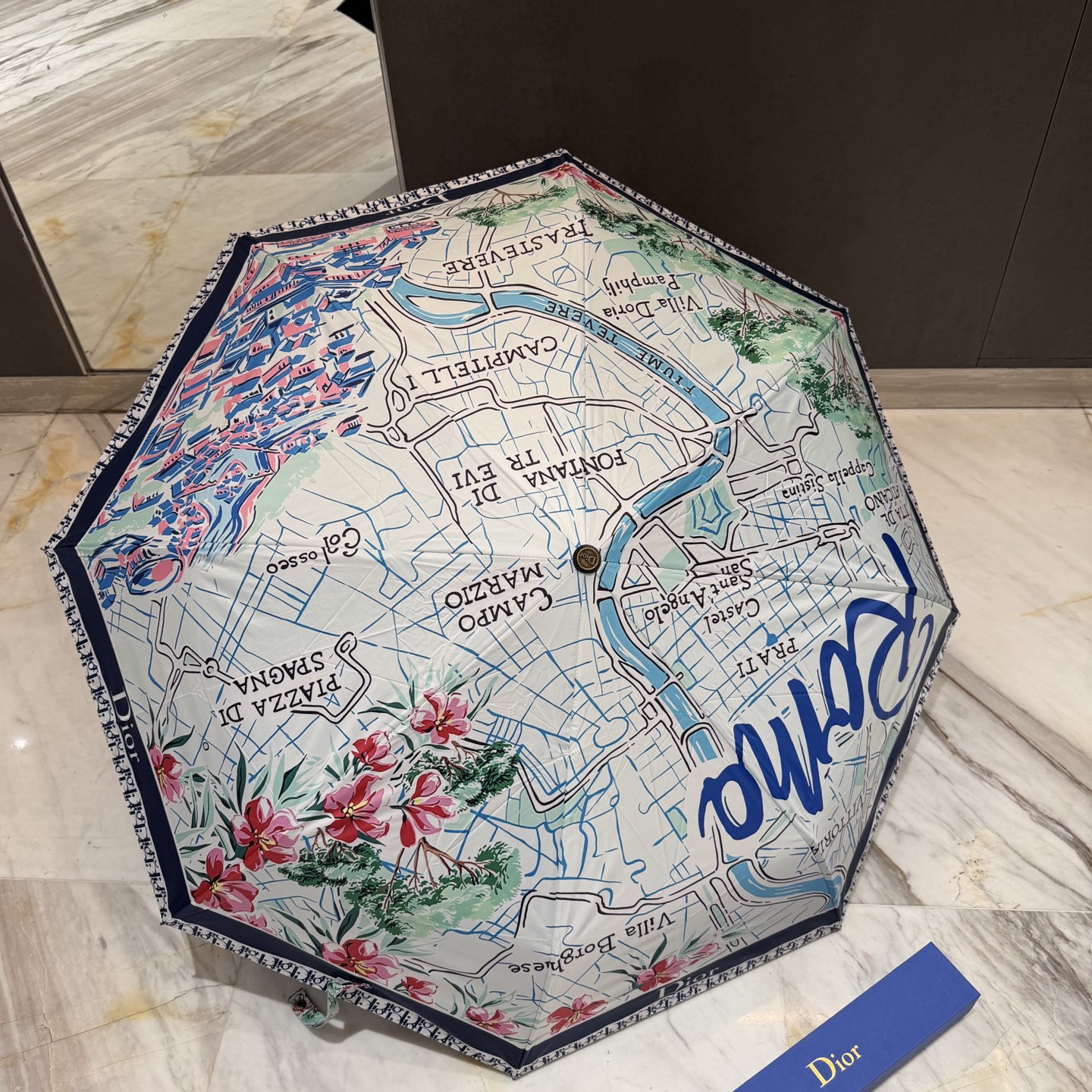 DIOR　折りたたみ傘クリスチャンディオール　アンブレラ雨傘　晴雨兼用UVカット　ワンタッチ開閉傘/かさ　人気 おしゃれ5種 - 画像 2