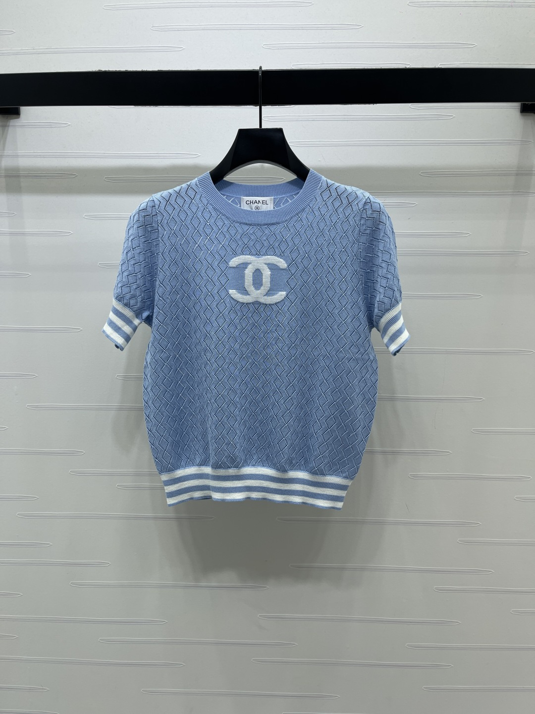 CHANEL ニット Tシャツ コピー ロゴデザイン 菱格柄 ロンT 通勤 レディース 全4色展開