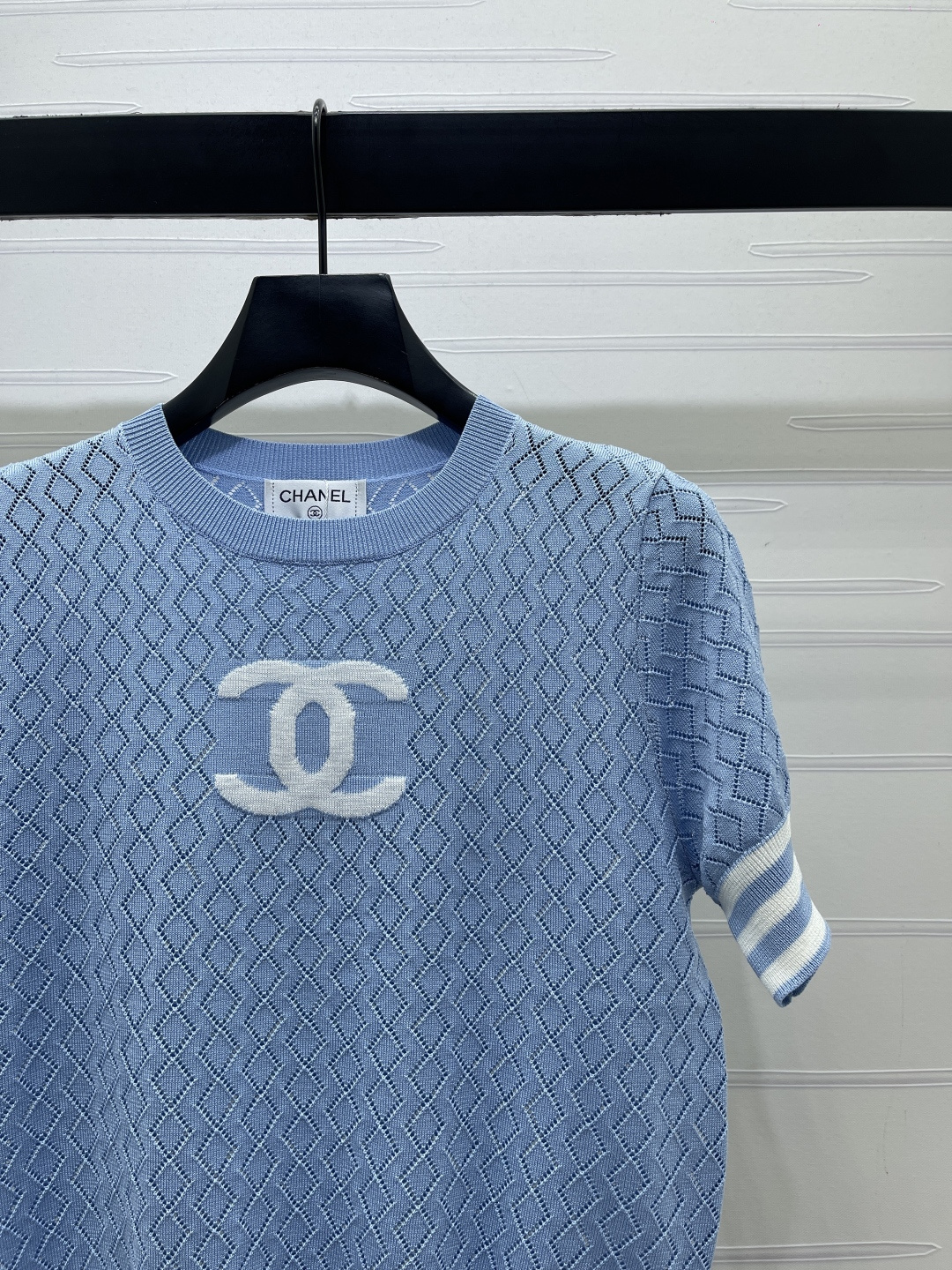 CHANEL ニット Tシャツ コピー ロゴデザイン 菱格柄 ロンT 通勤 レディース 全4色展開 - 画像 2