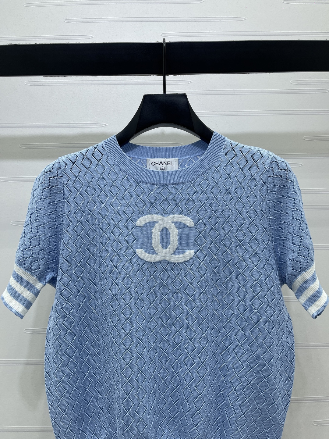 CHANEL ニット Tシャツ コピー ロゴデザイン 菱格柄 ロンT 通勤 レディース 全4色展開 - 画像 4