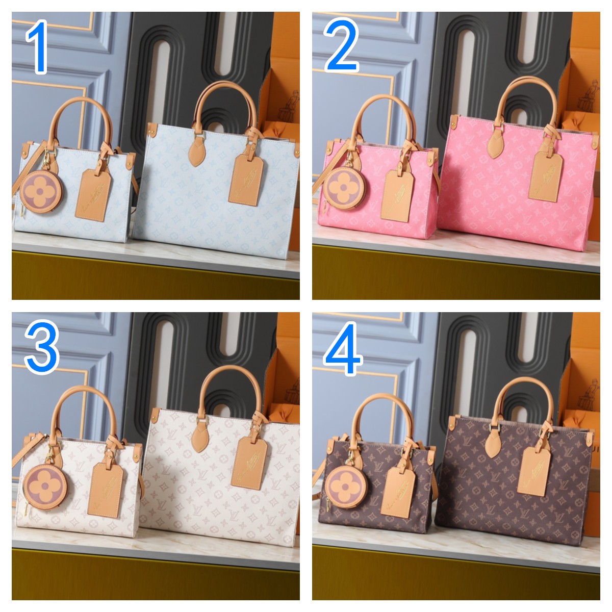 ルイヴィトン　Louis Vuitton　OnTheGo　オンザゴー PM/MM　ショルダーバッグ　レディース　モノグラム　トートバッグ
