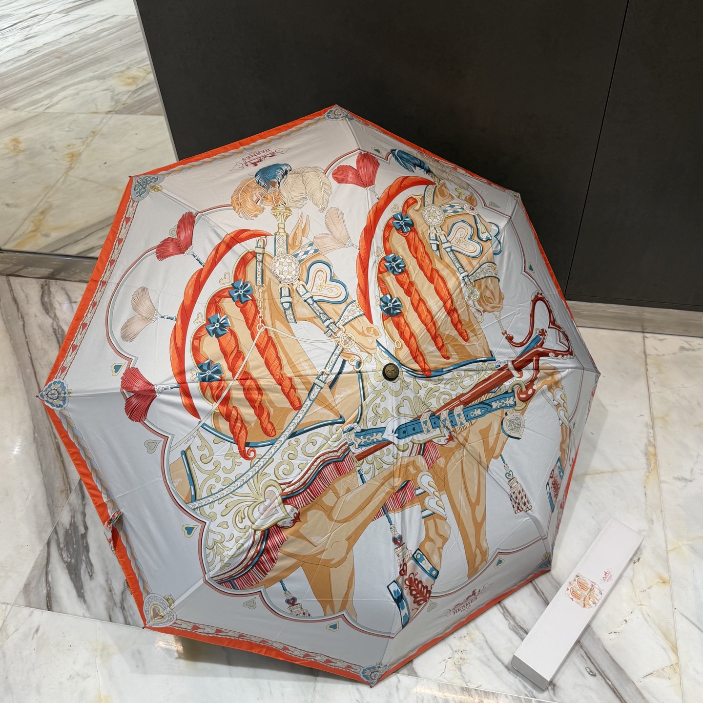 エルメス　HERMES　かさ傘　日傘雨傘　折りたたみ傘　ワンタッチ開閉アンブレラ　UVカット　晴雨兼用傘　超撥水　4種 - 画像 3