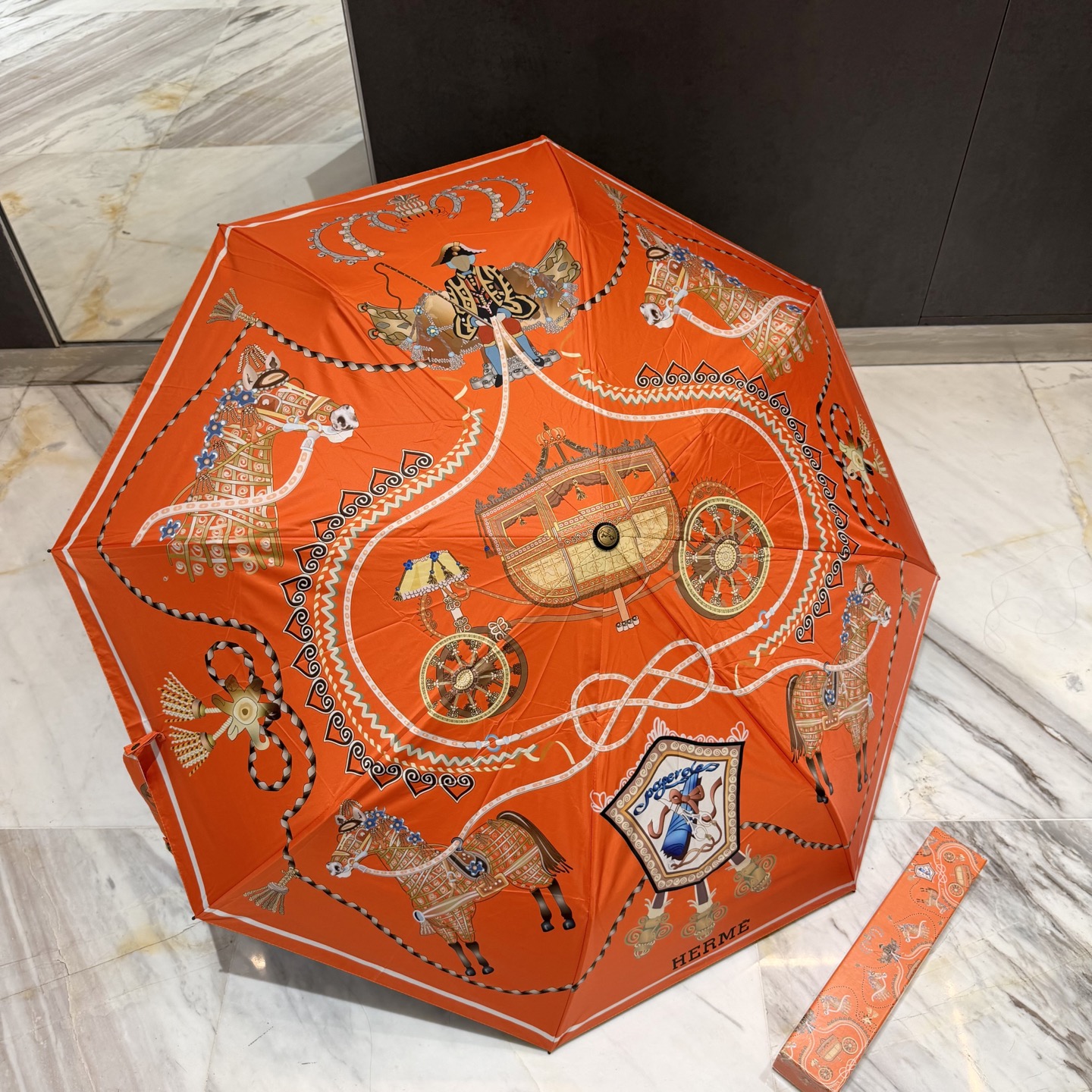 HERMES　エルメス　かさ　傘　日傘雨傘　折りたたみ傘　ワンタッチ開閉アンブレラ　UVカット　晴雨兼用傘　超撥水　8種 - 画像 9