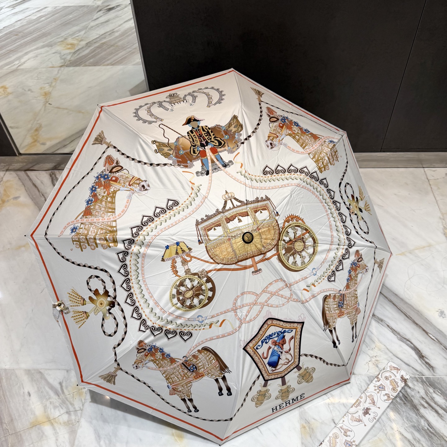 HERMES　エルメス　かさ　傘　日傘雨傘　折りたたみ傘　ワンタッチ開閉アンブレラ　UVカット　晴雨兼用傘　超撥水　8種 - 画像 8