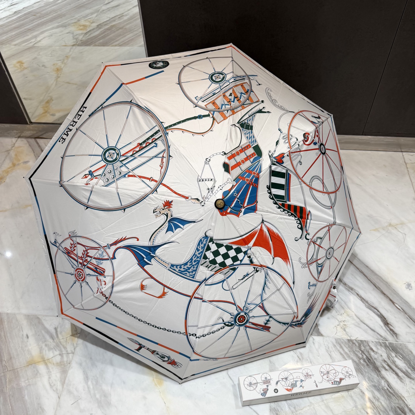 HERMES　エルメス　かさ　傘　日傘雨傘　折りたたみ傘　ワンタッチ開閉アンブレラ　UVカット　晴雨兼用傘　超撥水　8種 - 画像 4
