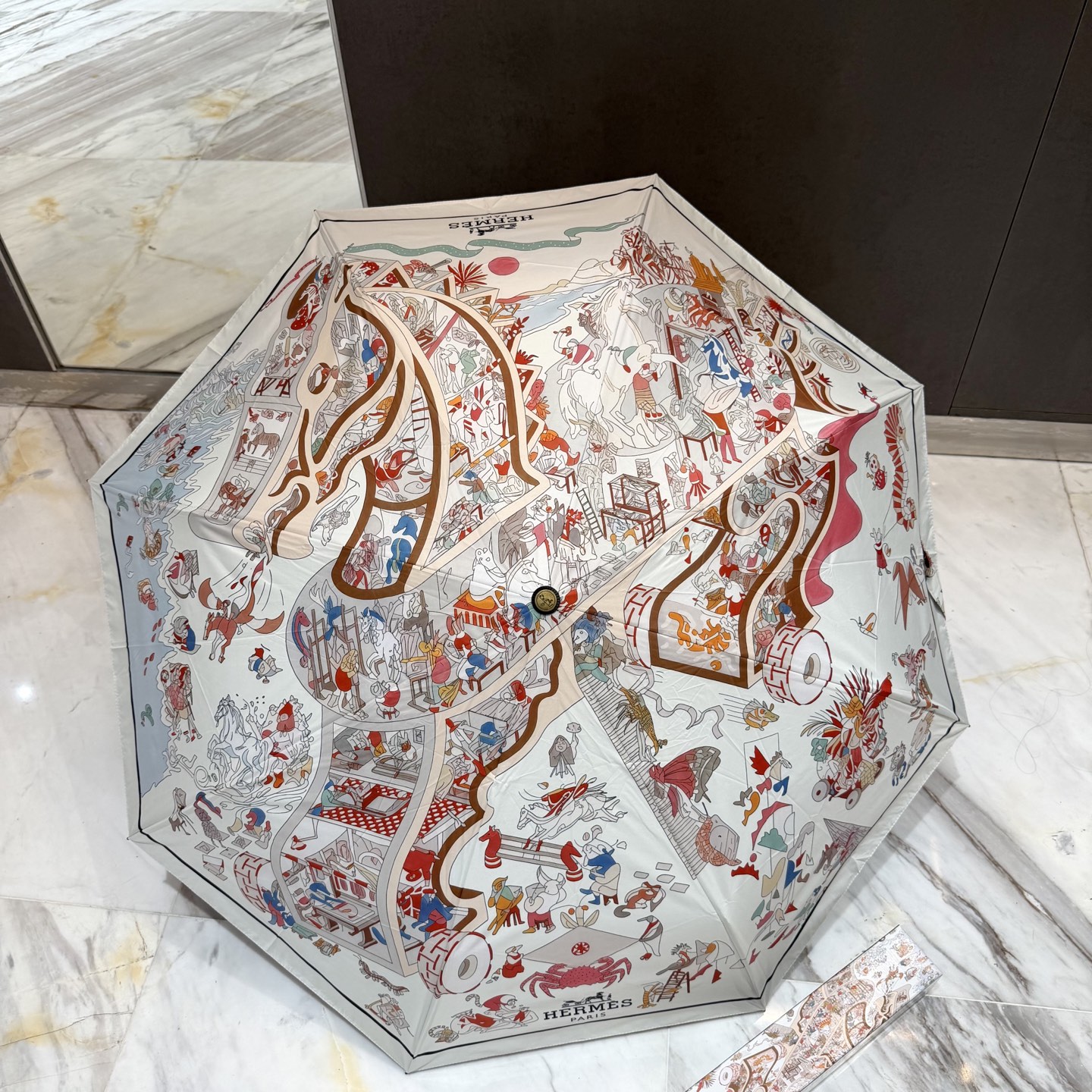 エルメス折りたたみ傘　ワンタッチ開閉　アンブレラHERMES傘/かさ　日傘UVカット　晴雨兼用傘　超撥水　おしゃれ5種 - 画像 2