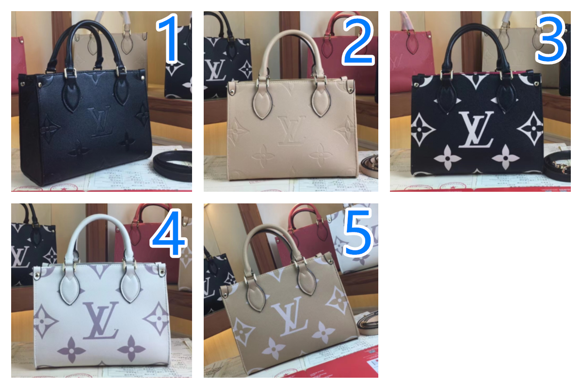 LOUIS VUITTON　ルイヴィトン　トートバッグ　オンザゴーPM　5色　ハンドバッグ　ショルダーバッグ　モノグラム　レディースバッグ