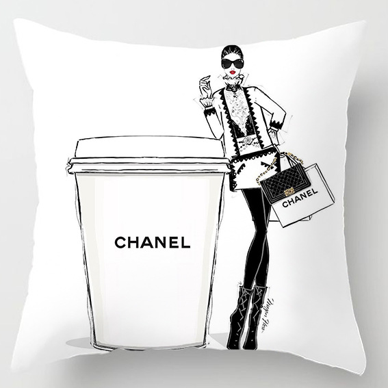 シャネル CHANEL クッションカバー クッション 背当て/ベッド用/ソファー用/カー用品 装飾枕カバー 布団カバー 19色 - 画像 3