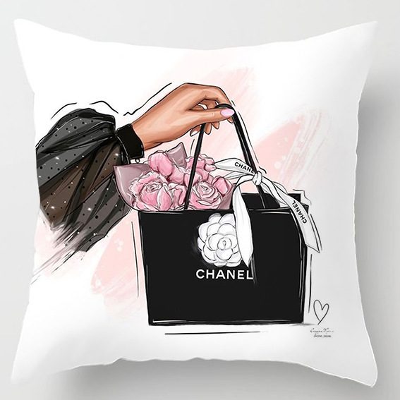 シャネル　CHANEL　クッションカバー　クッション　背当て/ベッド用/ソファー用/カー用品　装飾枕カバー　布団カバー　19色 - 画像 21