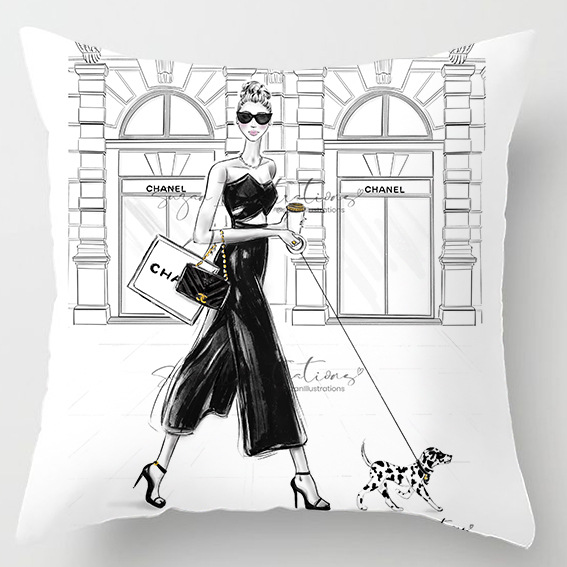 シャネル CHANEL クッションカバー クッション 背当て/ベッド用/ソファー用/カー用品 装飾枕カバー 布団カバー 19色 - 画像 5
