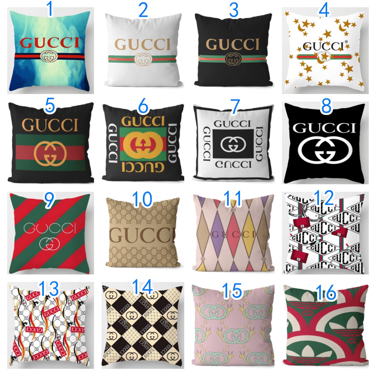 グッチ クッションカバー GUCCI クッション グッチクッション/抱き枕 人気オススメ ファッションインテリア雑貨 リネン ベルベット - 画像 1