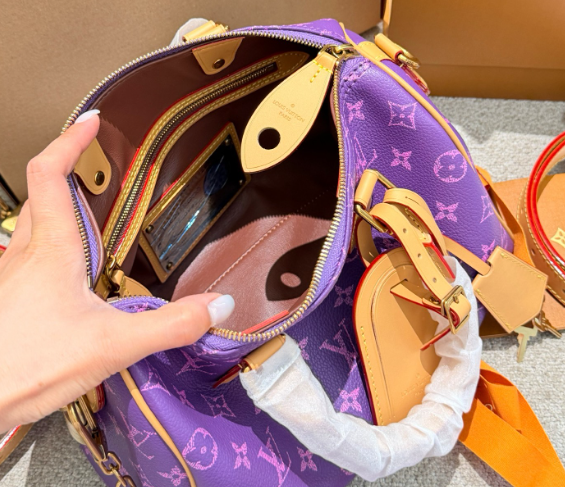 レア LOUIS VUITTON ルイヴィトン スピーディ P9 バンドリエール25 モノグラム 2WAY レディースバッグ 2色 - 画像 6