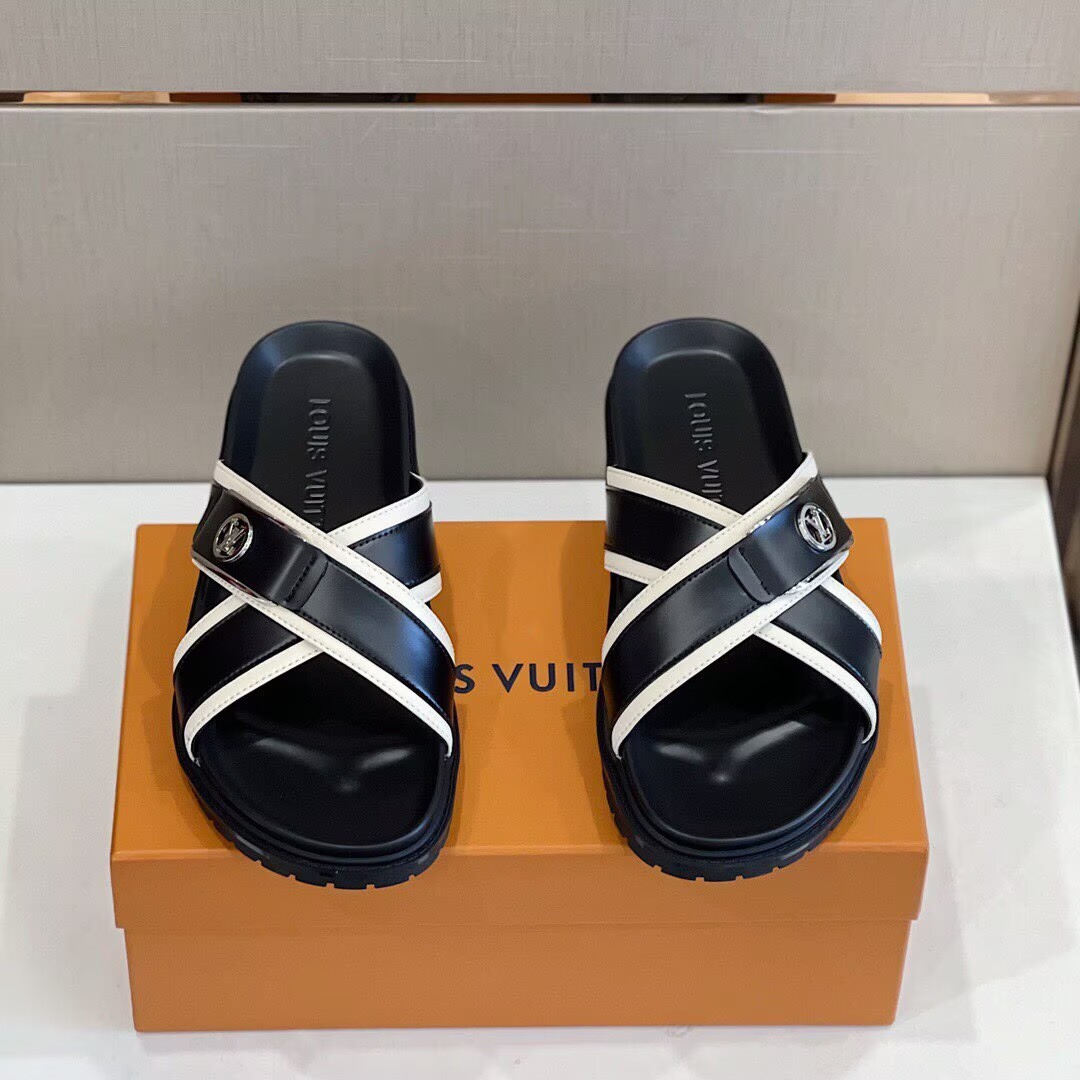 ルイヴィトン Louis Vuittonサンダル　スリッパ/ルームシューズ　メンズ/男性用草履　室内履き/外履き　選べる6色 - 画像 3