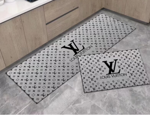 LOUIS VUITTON　ルイヴィトン　キッチンマット　カーペット絨毯　人気トイレマット　玄関/ベッドルーム/浴室/フロアマット　2種サイズ　モノグラム