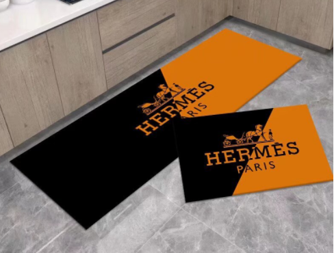 HERMES　エルメスマット　Hマーク絨毯　浴室/キッチンマット　玄関マット　滑り止め防音ラグ　吸水マット室内屋外