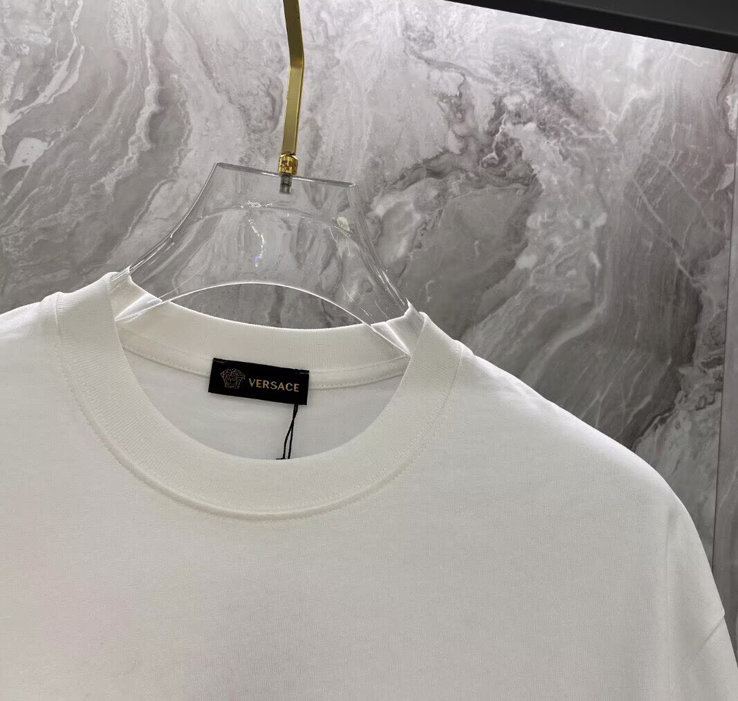 ヴェルサーチ　Versace　半袖シャツ　プリントシャツ　クルーネック　Tシャツ　T-shirt　3色　メンズ - 画像 6